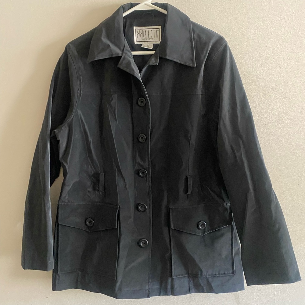 BB Dakota Pret A Porter Vinyl Black Jacket Size L
